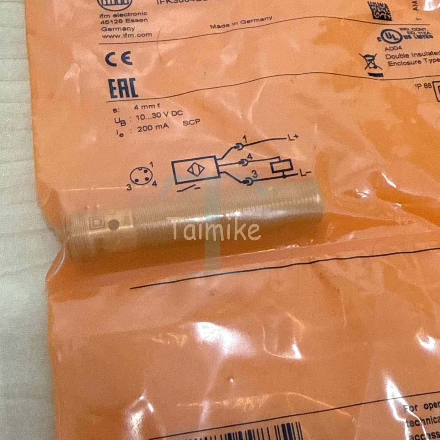 ! IFM IF5775 Inductive Proximity Sensor IFK3004BBPKG/US-104
