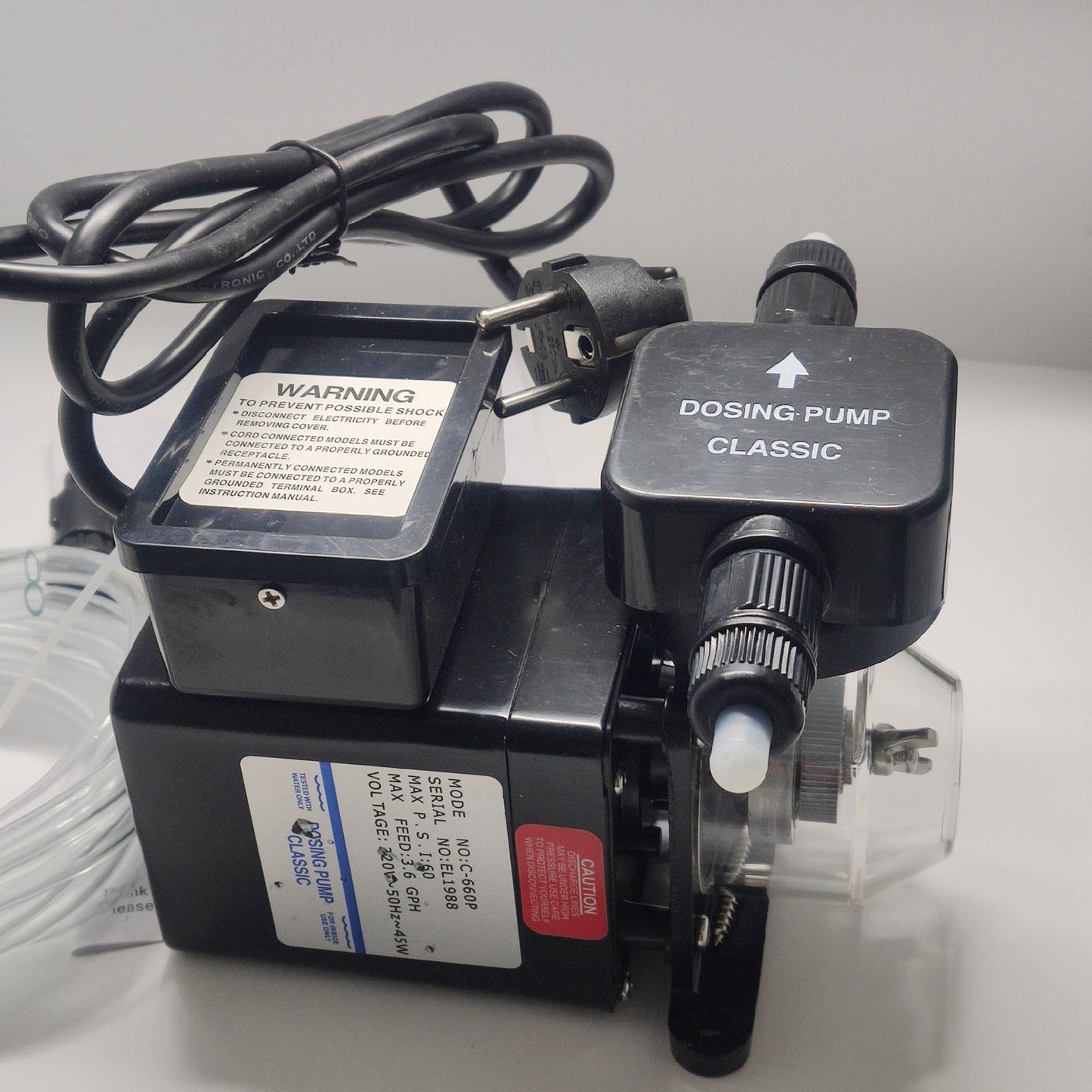 Swimming Pool Disinfection Dosing Pump 220V 13L/H Automatic Control Pump C-660P