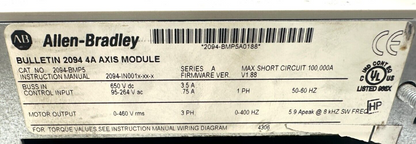 used Allen Bradley 2094-BMP5 Kinteix 6000 Axis Module Servo Drive - ALLEN BRADLEY