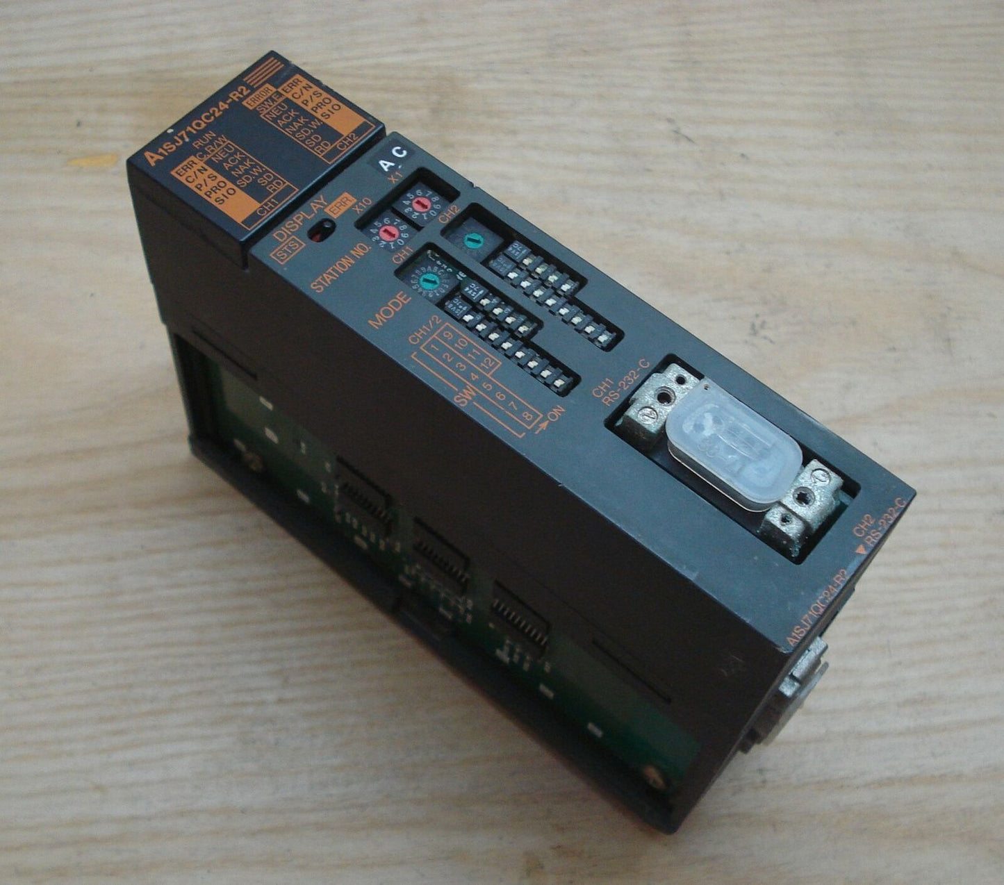 Used Mitsubishi A1SJ71QC24-R2 PLC Communication Card – Tested & Good Condition - MITSUBISHI