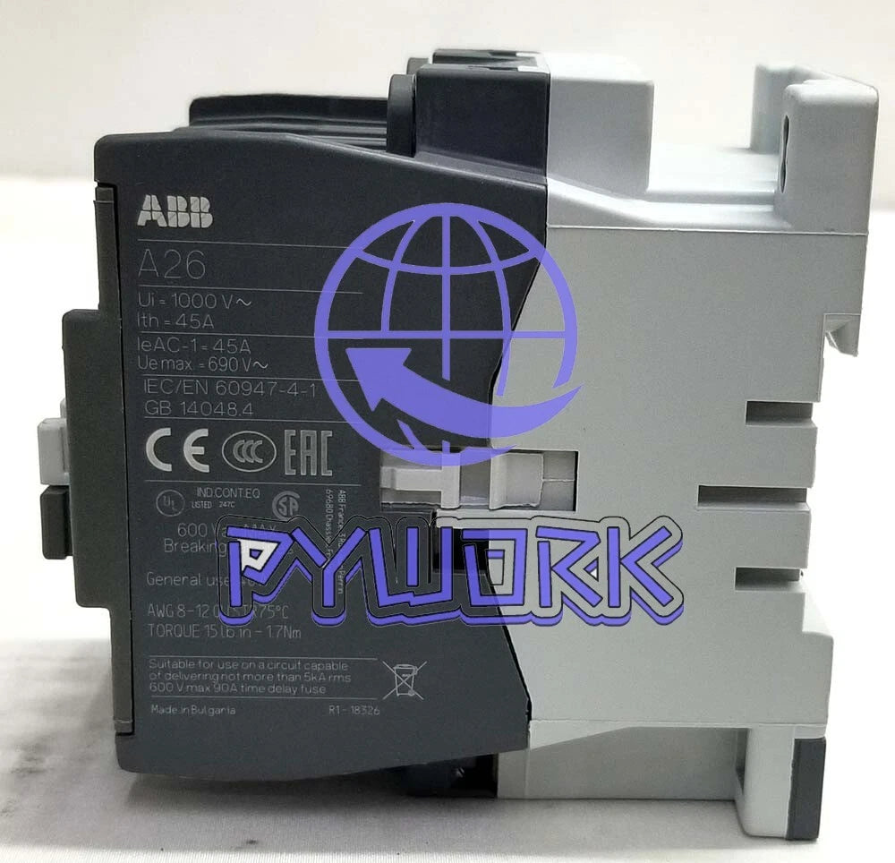 1Pcs ABB A26-22-00 Contactor 220-230V 50Hz / 230-240V 60Hz Fast delivery