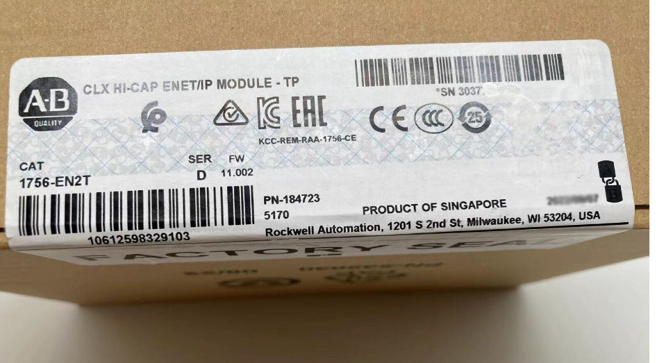 2023 SURPLUS SEALED Allen Bradley 1756-EN2T Control Logix New - ALLEN BRADLEY