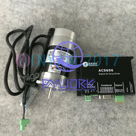 BLM57130-1000 + ACS606 Leadshine 130W DC Brushless Servo Motor + Drive Set ~