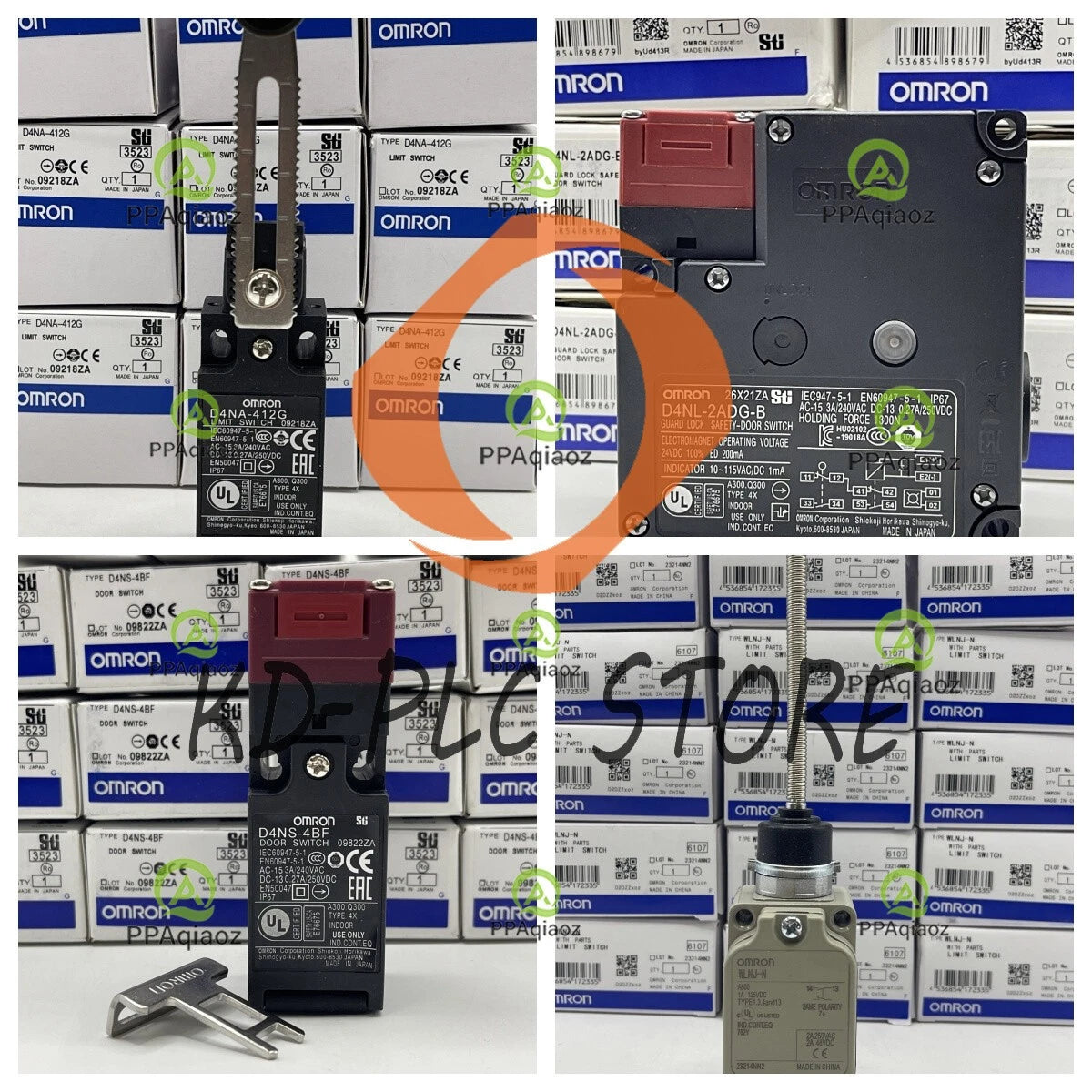 1Pcs OMRON D4NL-2DFG-B D4NL2DFGB（Safety Door Switch）