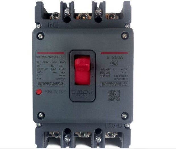 Delixi CDM3-250S/3300 CDM3250S/3300 Circuit Breaker ,3P
