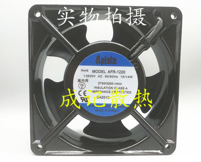 1pcs  Aplste AFR-1220 12CM 12038 200V 15 / 14W Ball Bearing Fan
