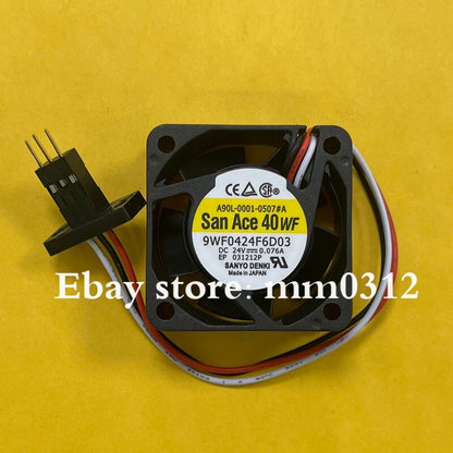 Sanyo SANACE 40WF 9WF0424F6D03 DC24V 0.076A 3-Pin Silent Cooling Fan