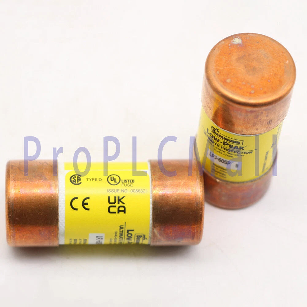 10PCS Bussmann LPJ-60SP (LPJ60SP) Fuse 60A Time Delay Class J Dual Element 600V