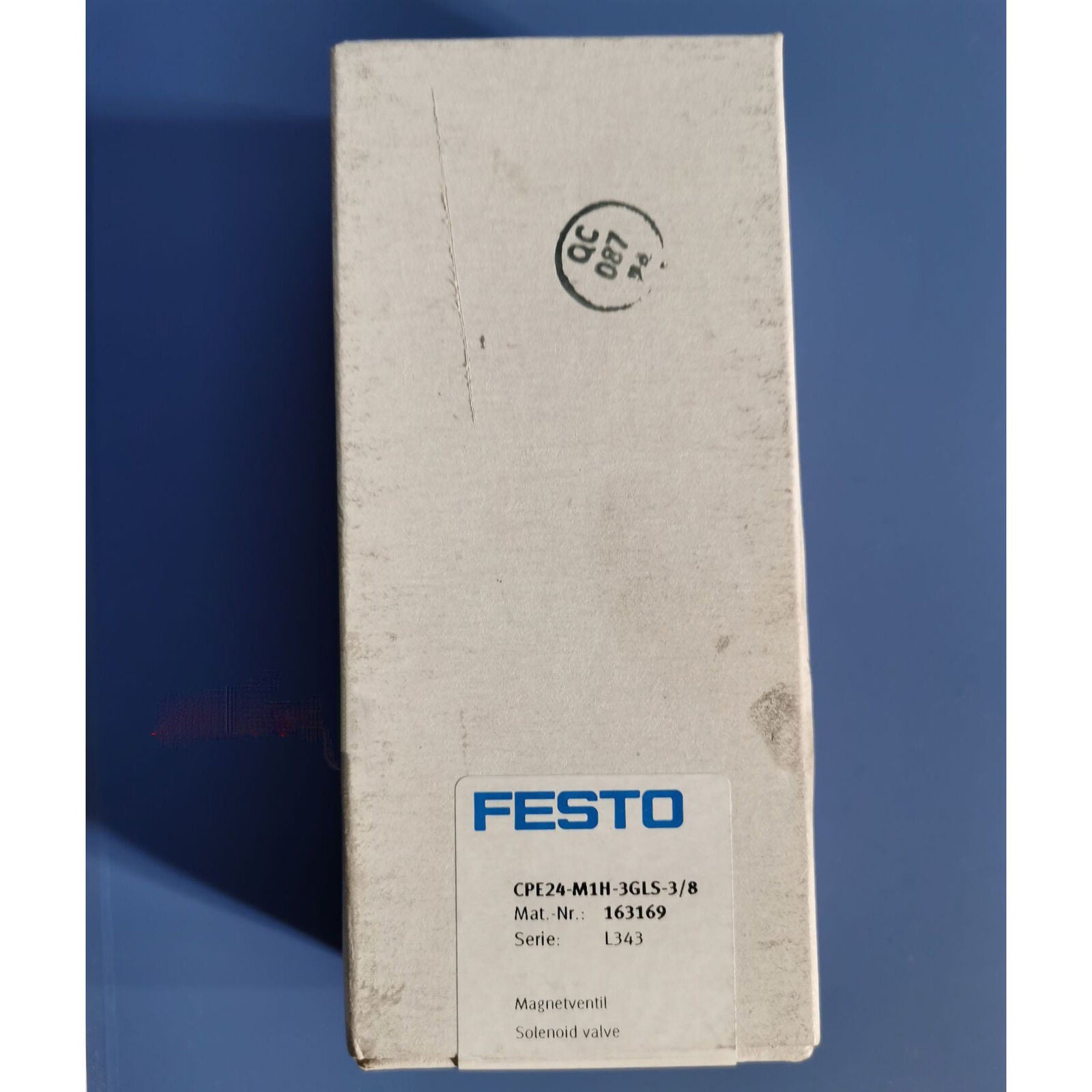 FESTO CPE24-M1H-3GLS-3/8 Solenoid Valve - FESTO