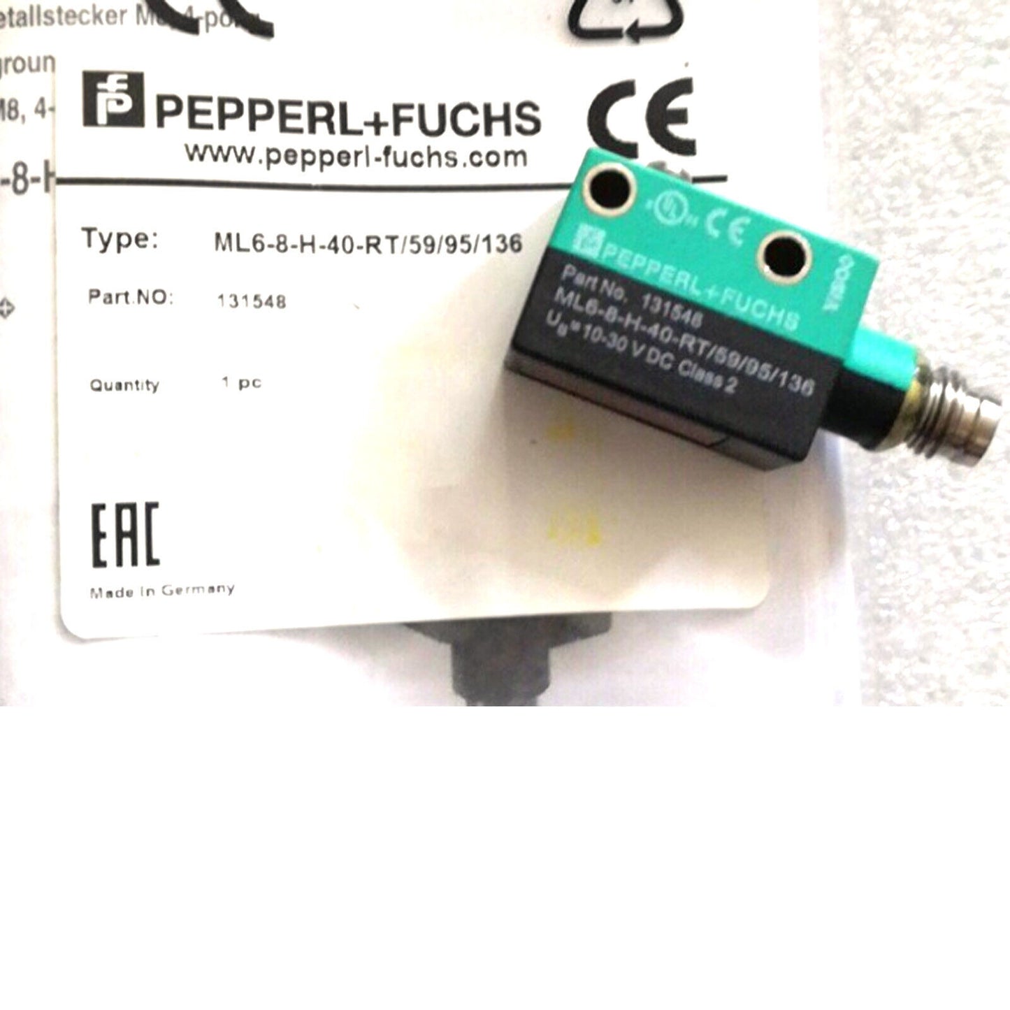 ML6-8-H-40-RT/59/95/136 Photoelectric Switch | PEPPERL + FUCHS | High-Performance Industrial Photoelectric Switch - PEPPERL + FUCHS
