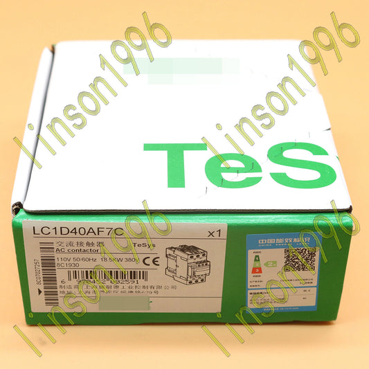 1-PC AC Contactor LC1D40AF7C 110V - ALCONOX
