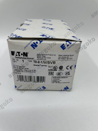 new 1PC EATON MOELLER T0-2-1/V/SVB - EATON MOELLER