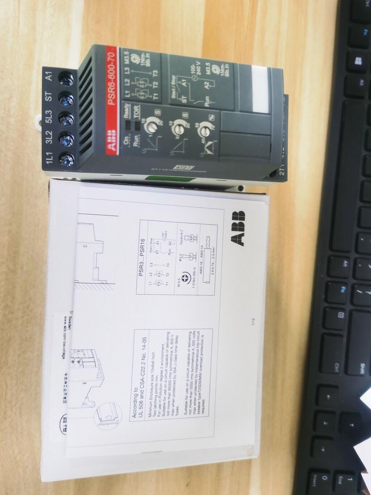 new 1PC ABB PSR6-600-70 1SFA896104R7000 Soft Starter In Box - ABB