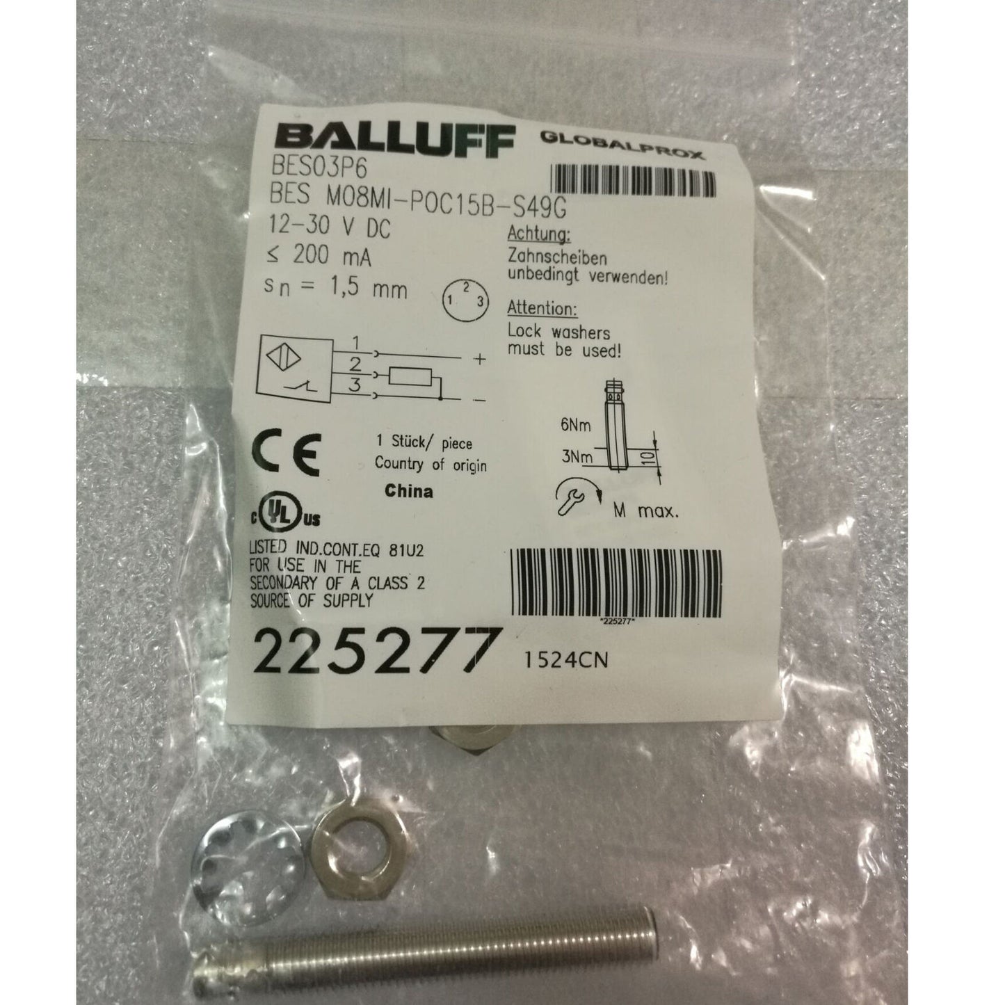 Proximity sensor BES M08MI-POC15B-S49G Fast - BALLUFF
