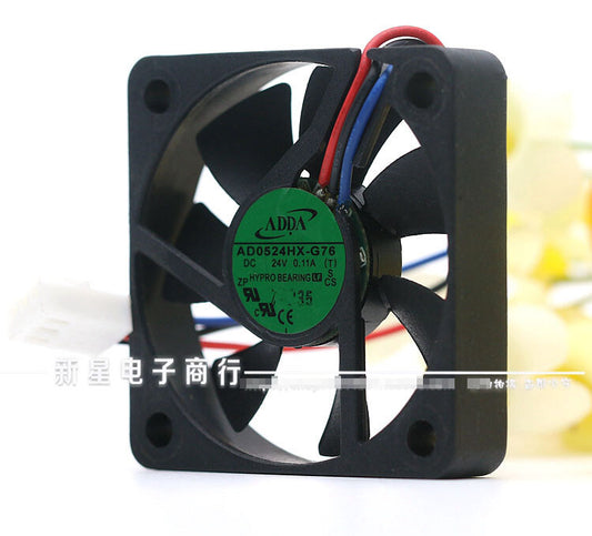 1pcs  ADDA AD0524HX-G76 5010 5cm 24V 0.11A 3-wire inverter cooling fan
