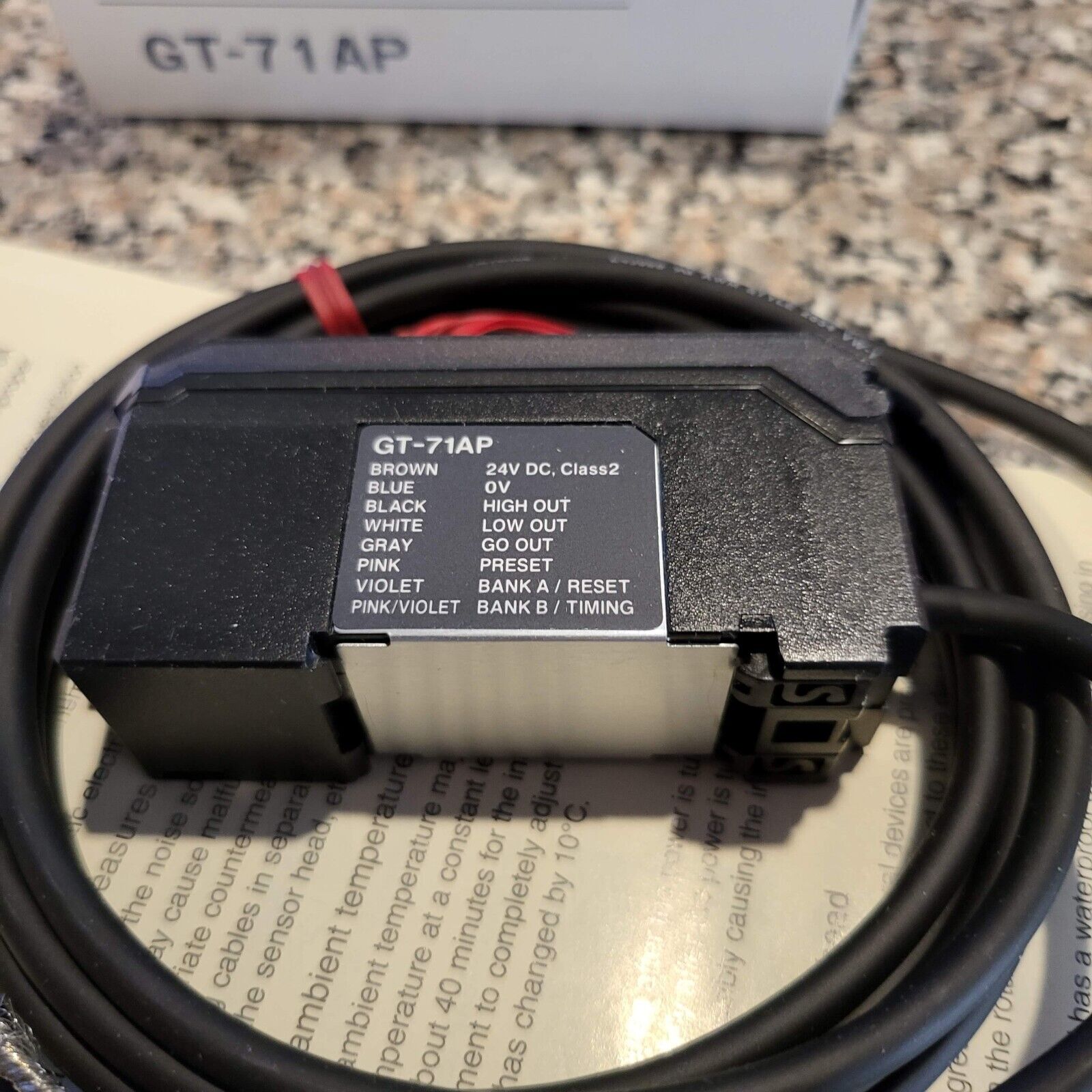 KEYENCE GT-71AP Amplifier DIN Rail Mount - KEYENCE