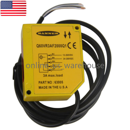 1PC BANNER Q60VR3AF2000Q1 Photoelectric Sensor - US Stock#I