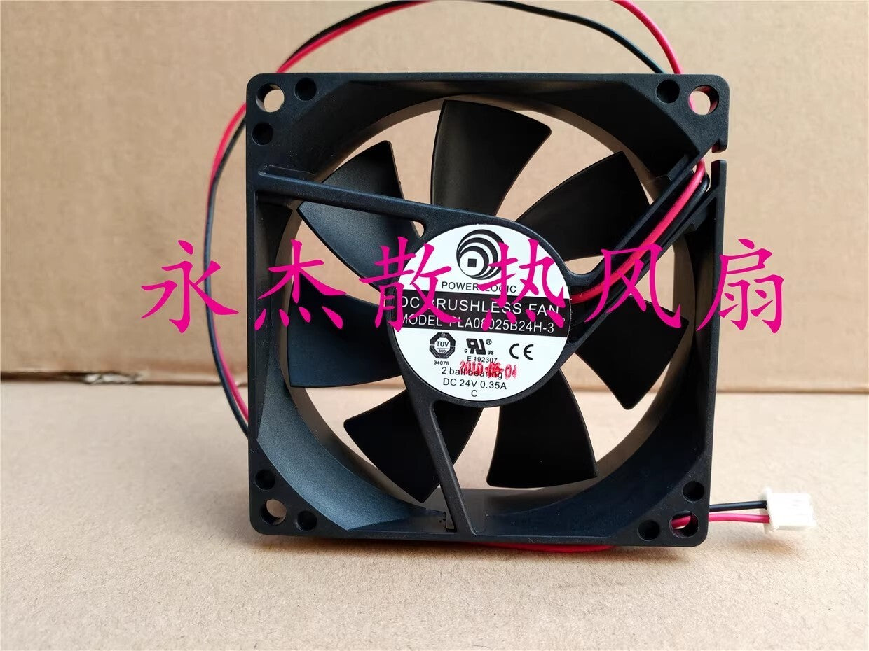 1PCS PLA08025B24H-3 8025 DC24V 0.35A 8CM 2-Pin Inverter Cooling Fan