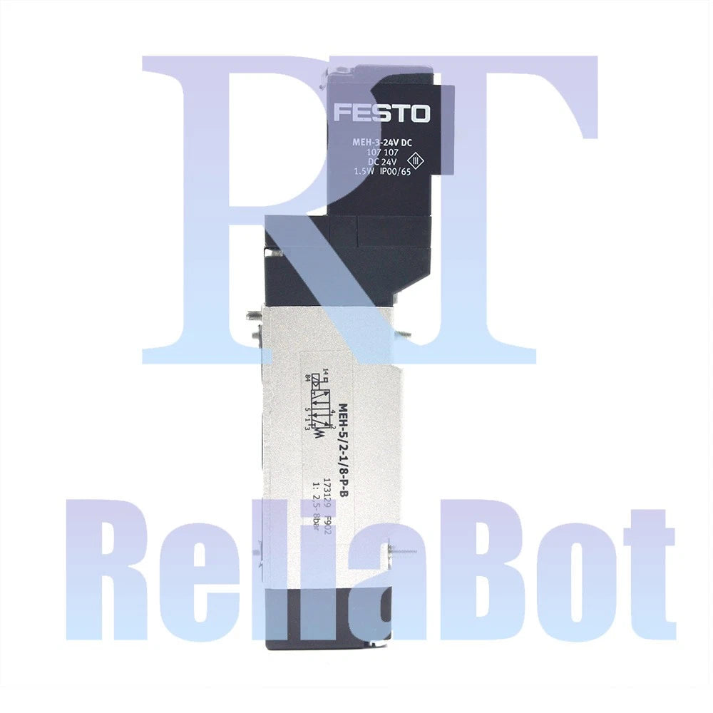 Festo Meh-5/2-1/8-P-B Solenoid Valve 173129 Width 17.8Mm