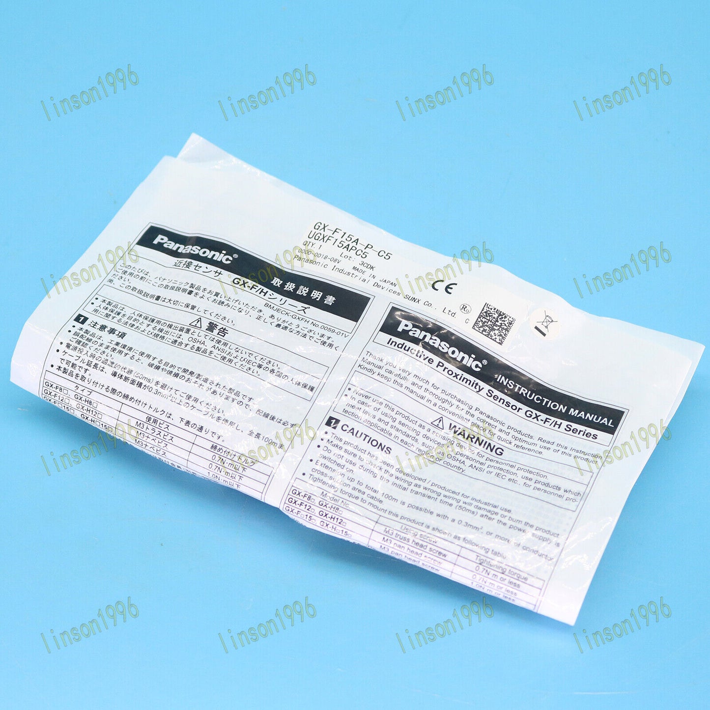 Panasonic GX-F15A-P-C5 Photoelectric Switch Sensor 1PC Fast Delivery - PANASONIC