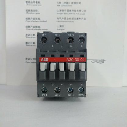 Abb Contactor A30-30-01 AC220V 3-Pole 15KW ONE YEAR - ABB