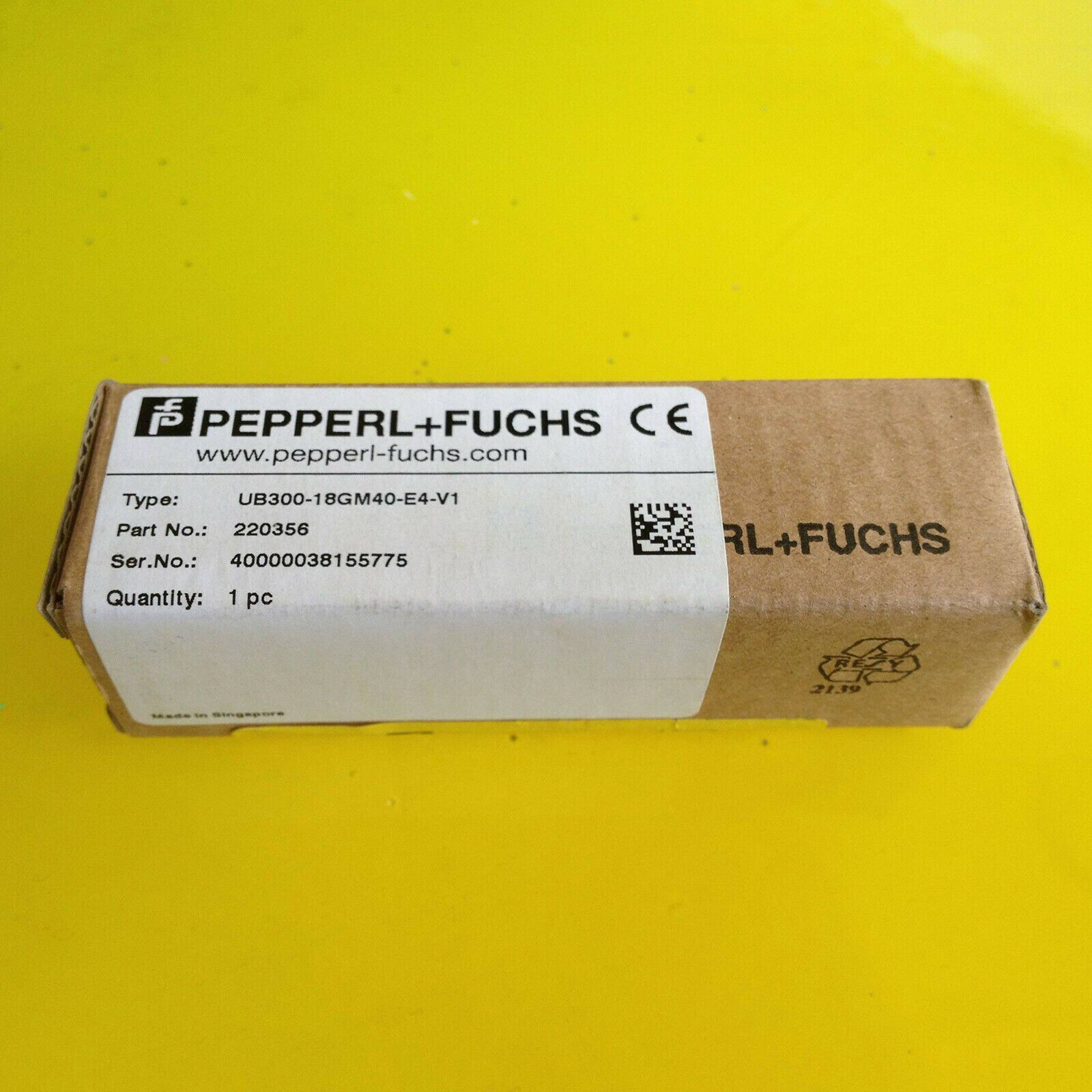 New Pepperl+Fuchs Ultraasonic Sensor UB300-18GM40-E4-V1 - PEPPERL+FUCHS