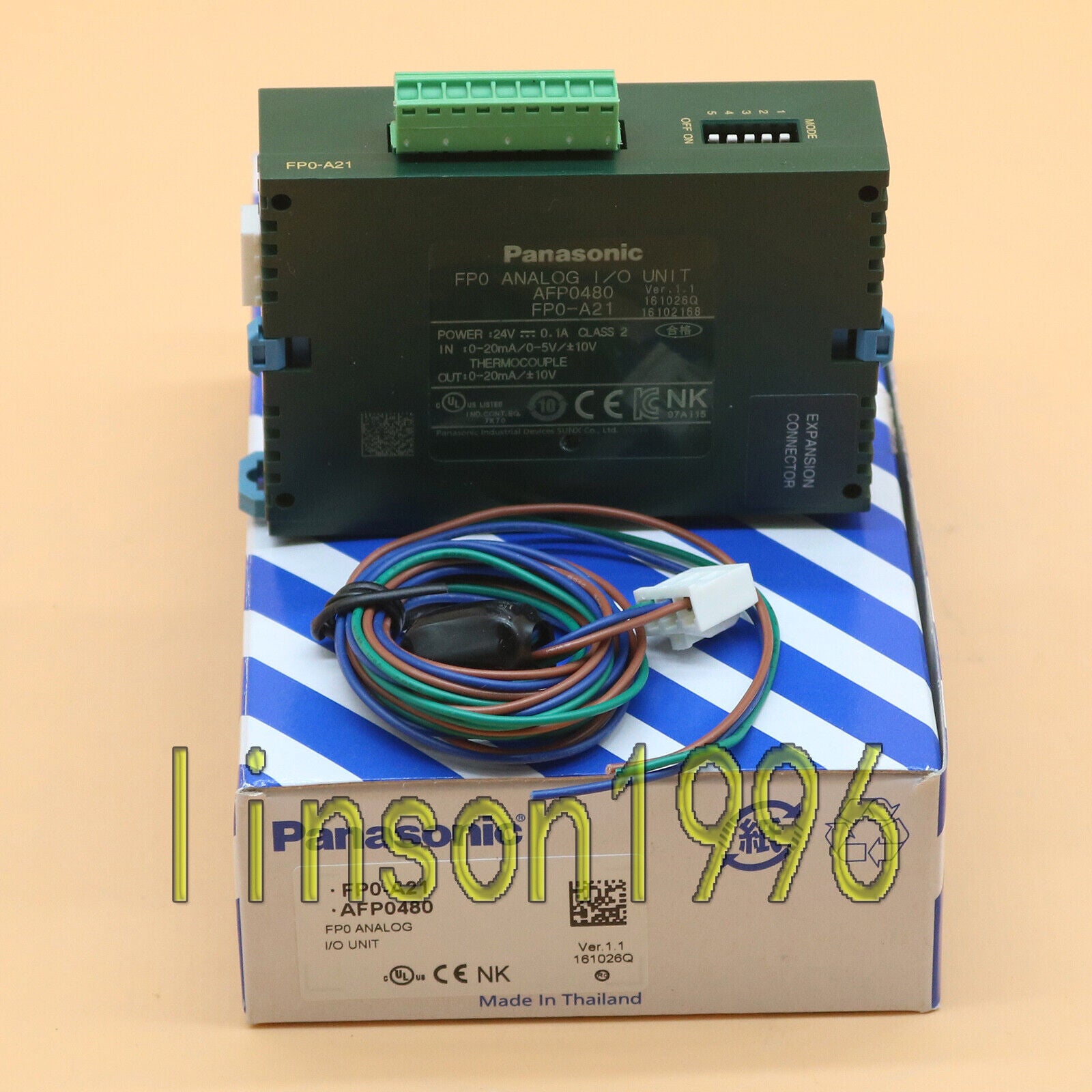 1Pc Panasonic/Nais Analog Unit FP0A21 (AFP0480) - Digital Signal Processing - Professional Use - PANASONIC