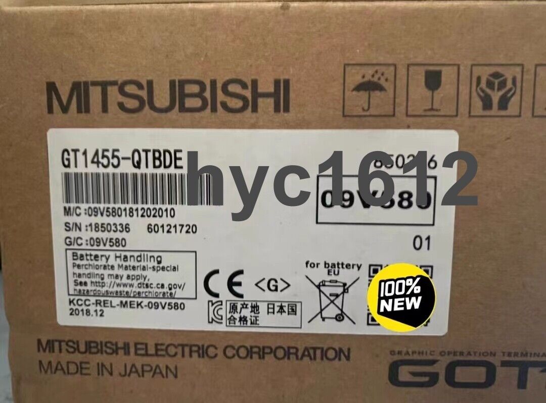 Mitsubishi HMI GOT1000 GT1455-QTBDE Touch Panel In Box - MITSUBISHI