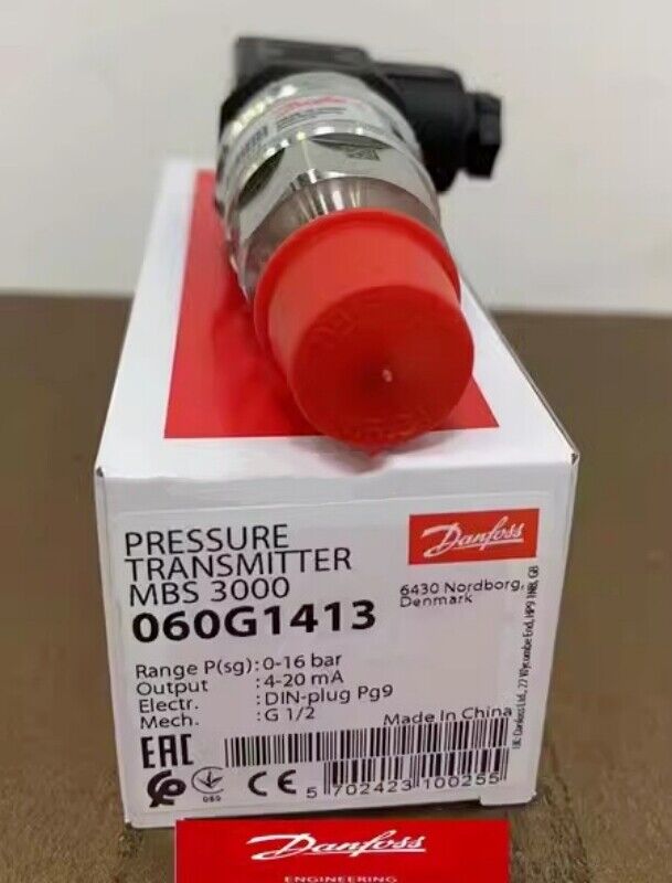 new 1pcs Danfoss Pressure Transmitter Sensor MBS3000 060G1413 0-16bar - DANFOSS