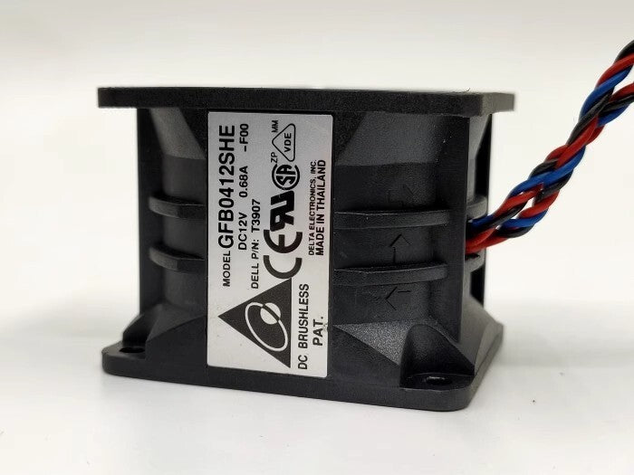 Delta GFB0412SHE-FOO DC12V 0.68A PE1750 P1185 Server Cooling Fan