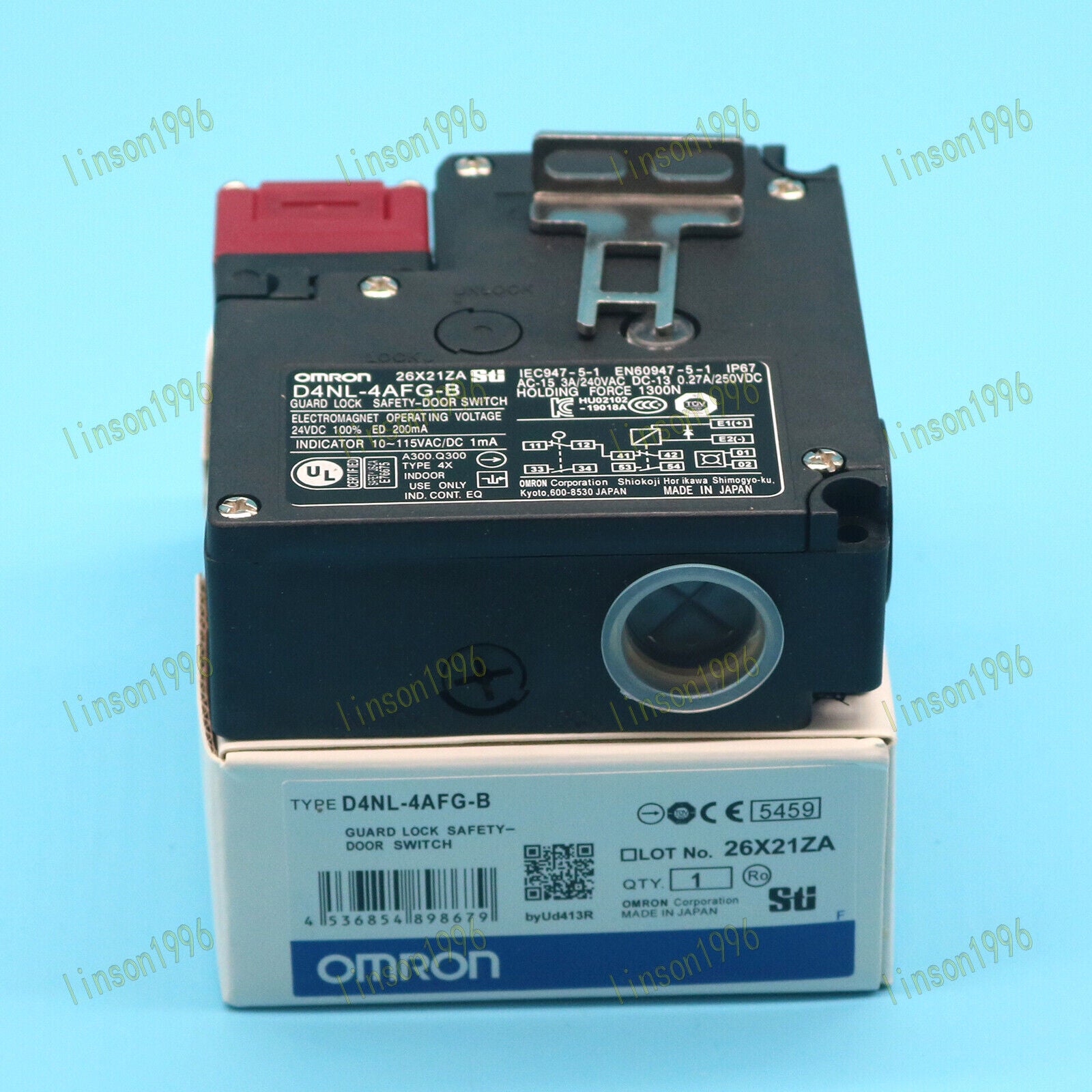 Omron Guard Lock Safety Door Switch D4NL-4AFG-B - OMRON
