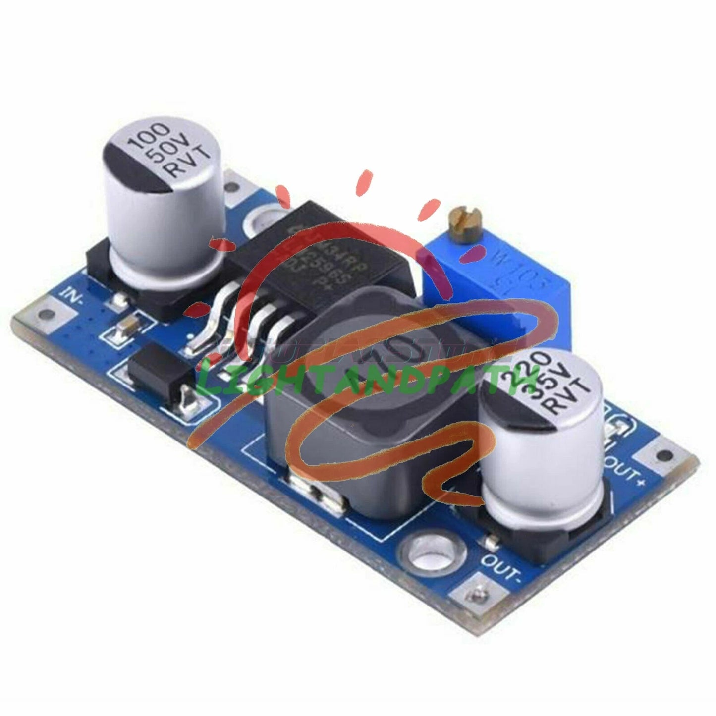 LM2596 DC-DC DC Adjustable Buck Power Supply Module Board 3A 12/24V to 12/5/3.3v