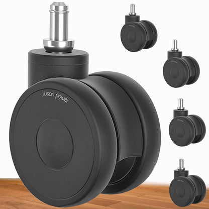 5PCS Office Chair Wheels casters 3 inch Silent chair Wheels for Hardwood Floors