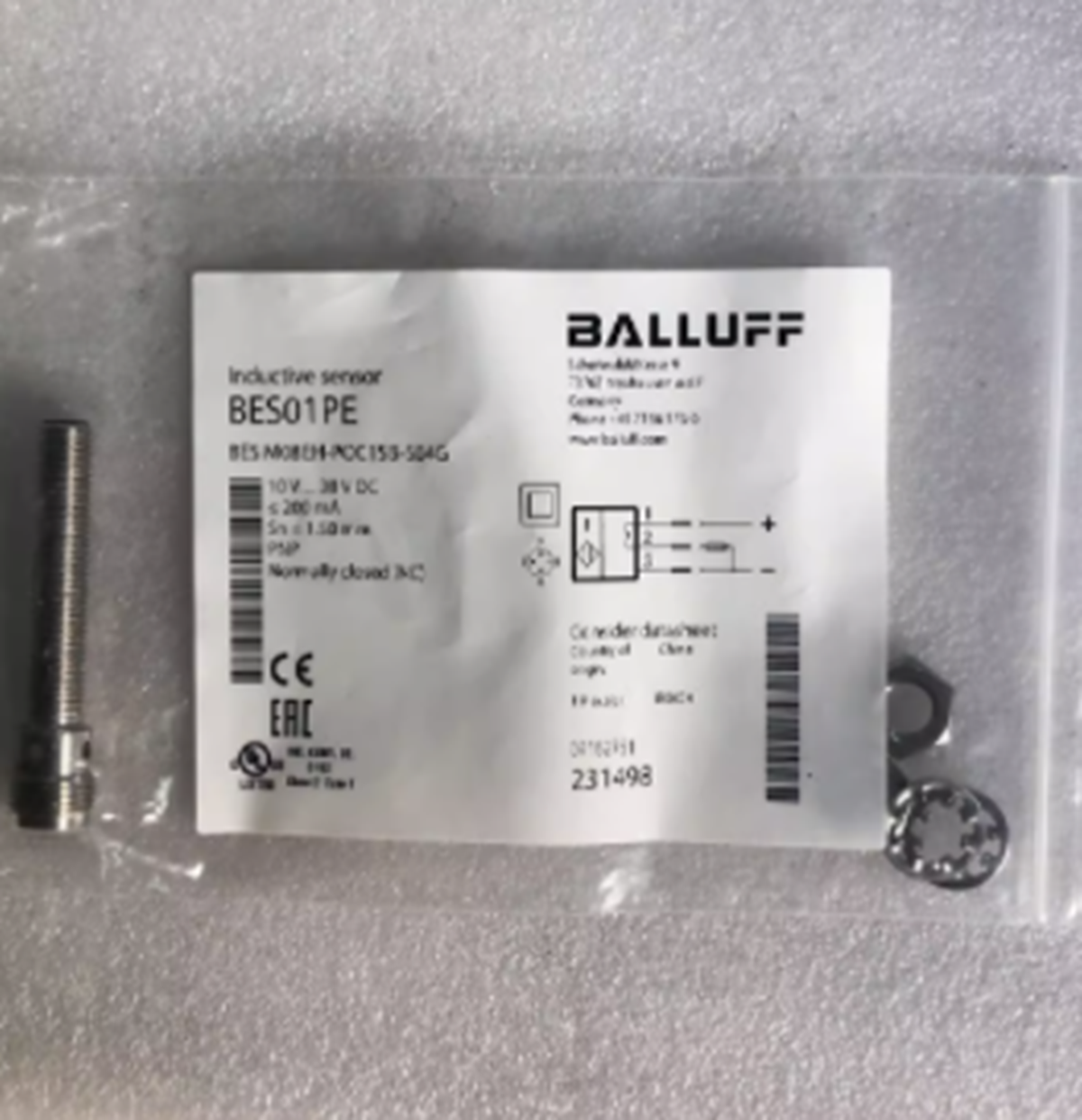 BALLUFF BES M08EH-POC15B-S04G Proximity Switch