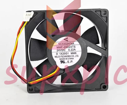 For Melco Fan MMF-09D24TS-MM6 NC5332H74A DC 24V 0.22A 90*90*25mm Driver Fan