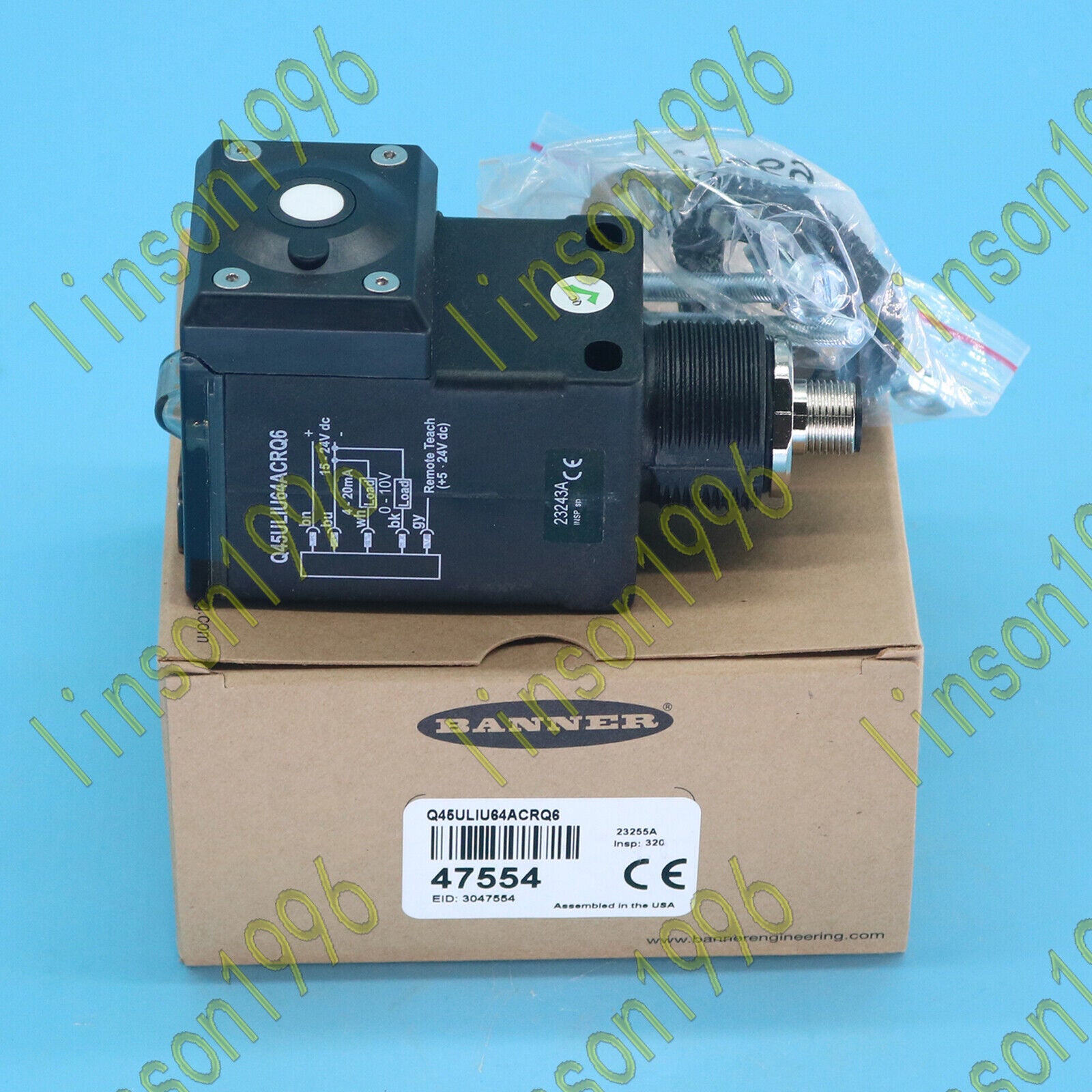 Ultrasonic Sensor Ship Q45ULIU64ACRQ6 - BANNER