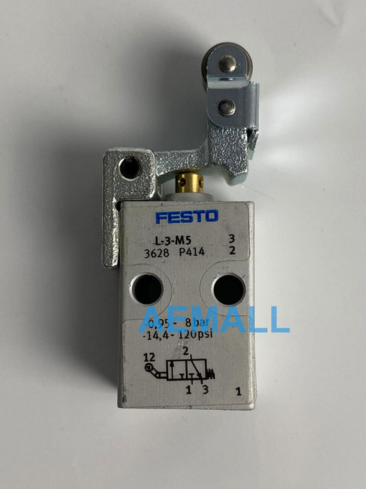 1pcs  Festo L-3-M5 3628 Toggle Lever Valve with Idle Return