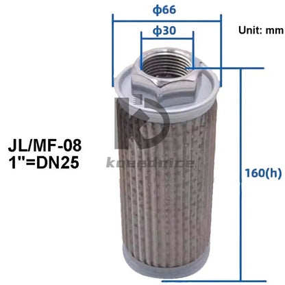 1X Suction Filter Oil Filter Hydraulic Filter Element JL/MF-02 MF-03 MF-04 MF-06