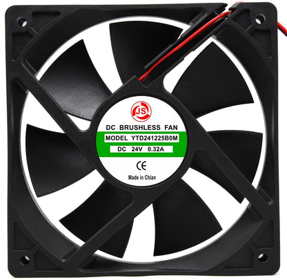 1PCS YTD241225B0M 12025 DC24V 0.32A 12CM 2-wire Inverter Cooling Fan