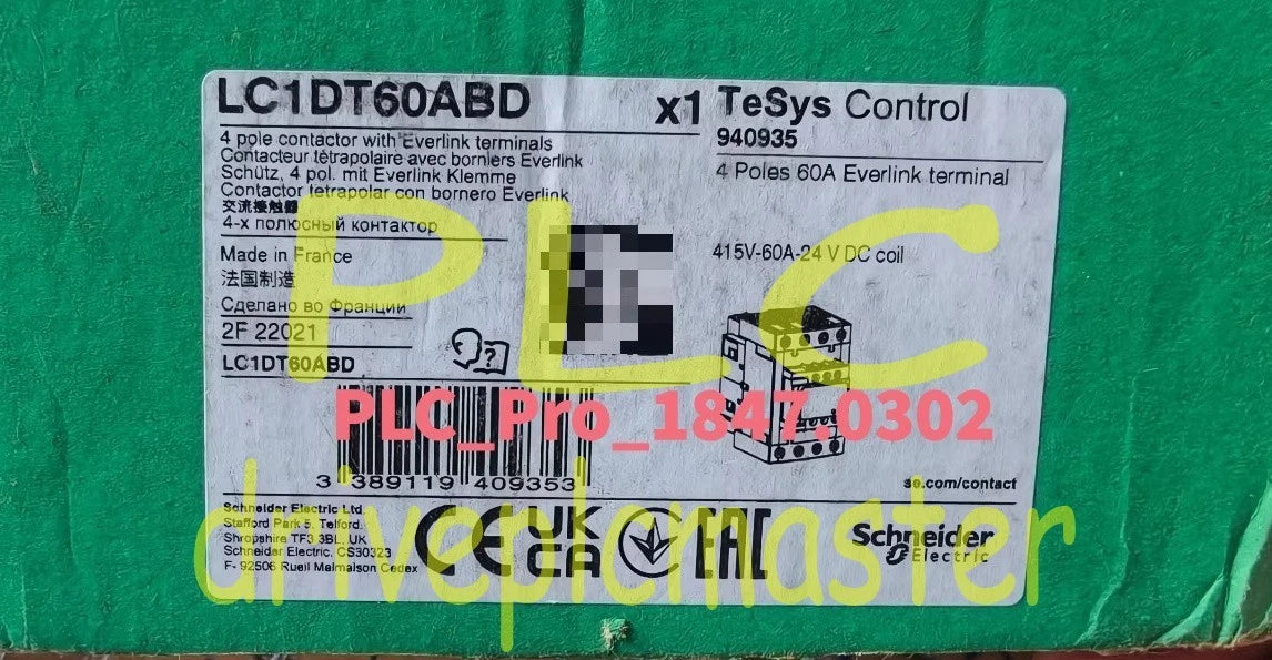 1PCS Schneider LC1DT60ABD Contactor LC1DT60ABD 24VDC Fast delivery #D