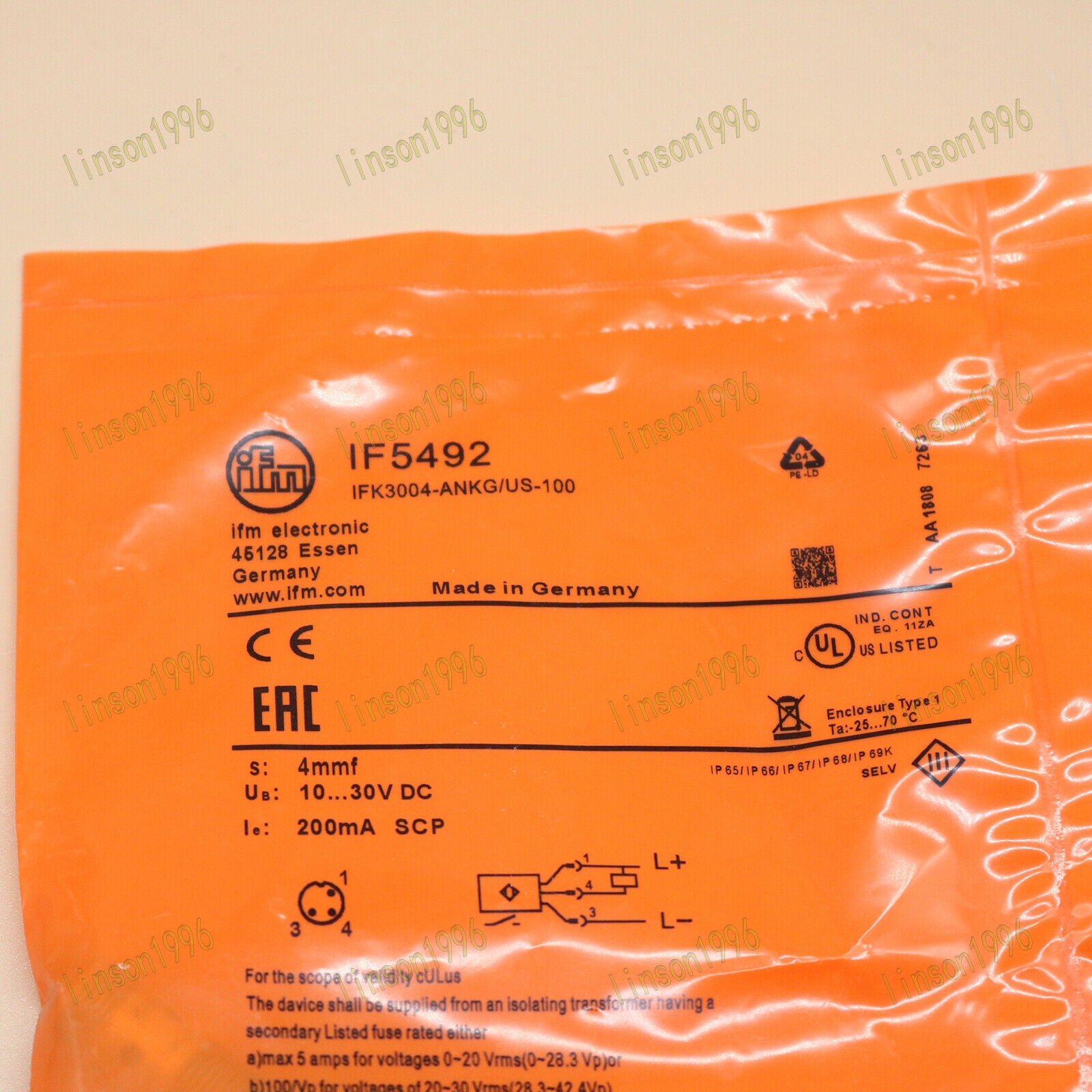 1PC IFM IF5492 Efector Proximity Sensor - Fast Delivery - IFM