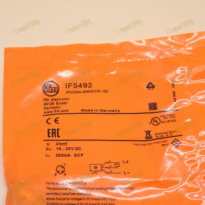 1PC IFM IF5492 Efector Proximity Sensor - Fast Delivery - IFM