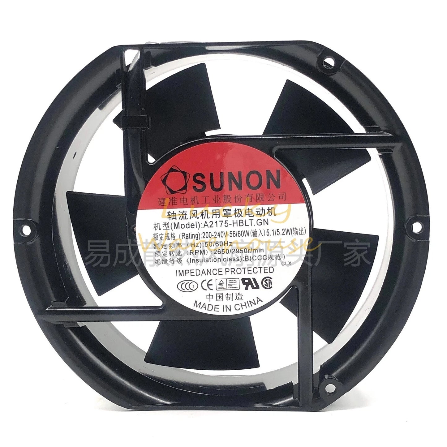 SUNON A2175-HBLT.GN 200-240V 17251 Axial Cabinet Cooling Fan