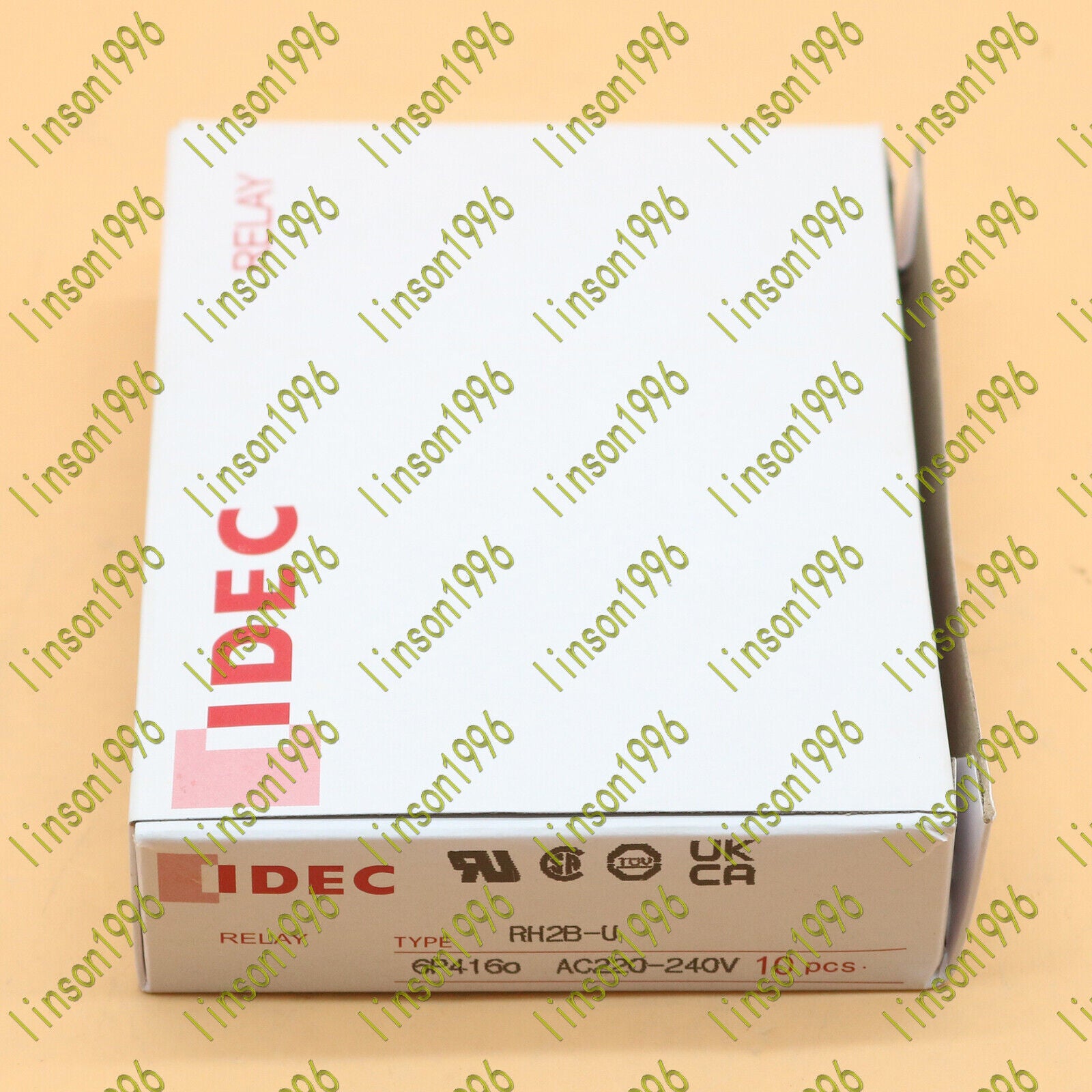 10-PC IDEC Relay RH2B-U 220VAC In-Box - IDECC