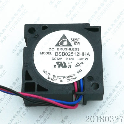 Delta BSB02512HHA -CB1W 2510 DC12V 0.12A 2.5CM 3-Wire Cooling Fan