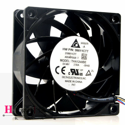 new Delta THA1248BE 48V 2.50A 12038 12CM Aluminum Frame Ultra-violent Fan