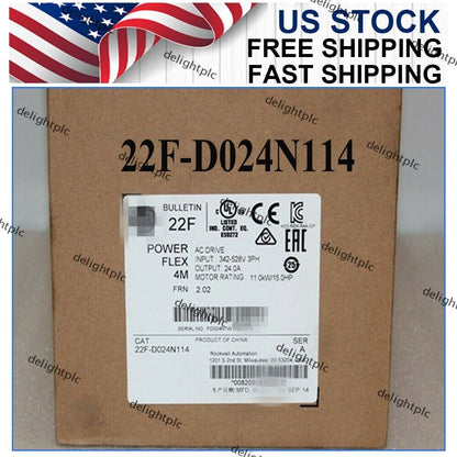 15HP 480V PowerFlex 4M VFD 11KW Inverter AC Drive 22F-D024N114 1pcs - D-LINK