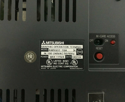 used ONE Mitsubishi A985GOT-TBA touch screen, tested quality assurance - MITSUBISHI