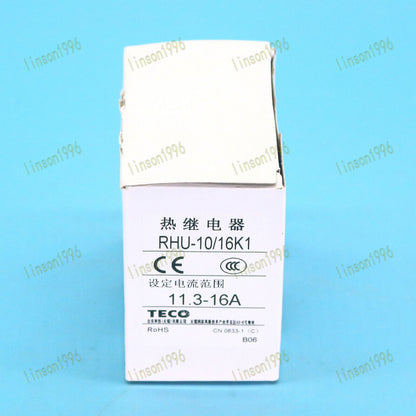 1PC TECO Thermal Overload Relay RHU-10/16K1 11.3-16A Fast Delivery - TECO