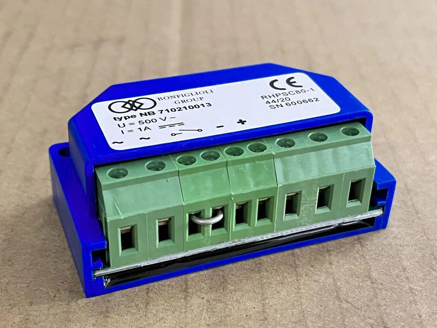 Replace Bonfiglioli Type NB 710210013 RHPSC80-1 500V~ 1A Brake Rectifier Module
